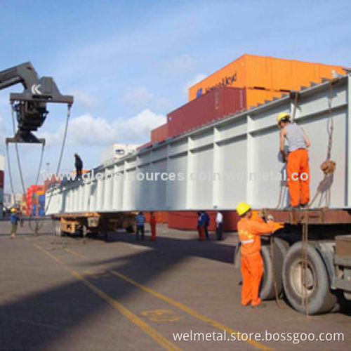 Galvanized prefabricated steel structure bridge girder and bracing